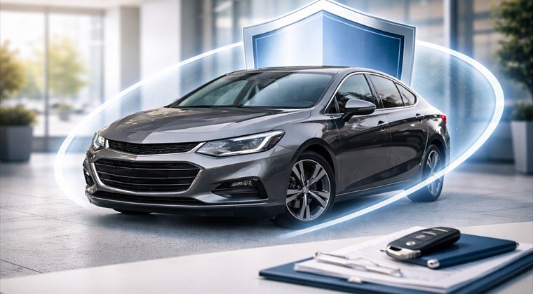 Auto con protección para seguros del automotor